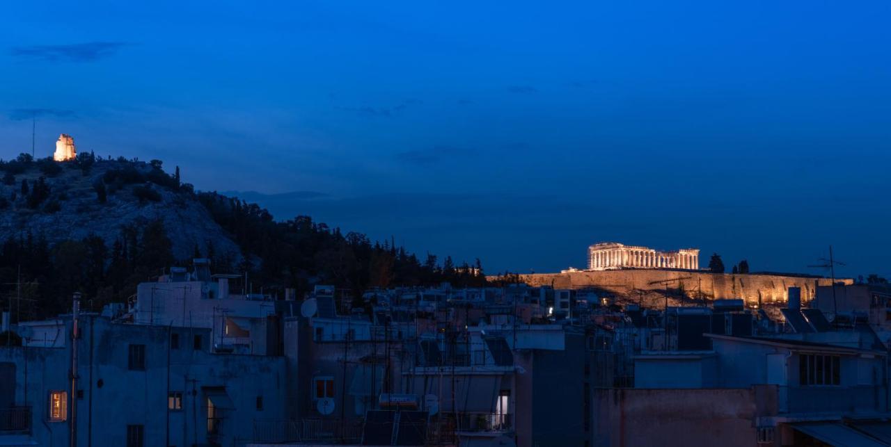 Topfloor Getaway Balcony&Hot Tub+Acropolis View Aten Exteriör bild
